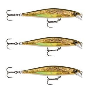 3x Rapala 7cm Shadow Rap Slow Sink Shallow Jerkbait Fishing Lures - Live Trout
