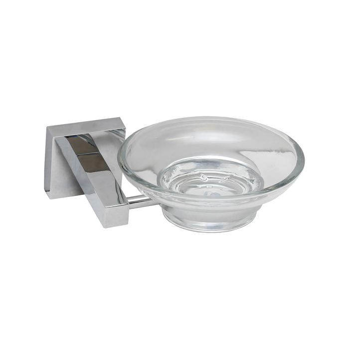 Estilo Lille Chrome Single Glass Soap Dish