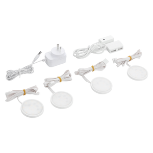 Arlec RGBW Puck Light Kit With Remote - 4 Pack
