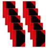 10pk Spirax A4 Writing Notebook Office/school Stationery 200-pages Black/red