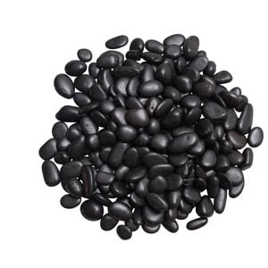 Tuscan Path 15kg Polished Black Pebbles