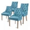 La Bella Set of 4 Blue Amour French Provincial Dining Chair