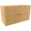 Lugna 512 x 900 x 380mm Sand 2 Drawer Storage Cabinet
