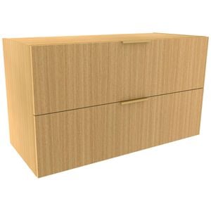 Lugna 512 x 900 x 380mm Sand 2 Drawer Storage Cabinet