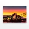 Sydney Opera House Evening Waterfront View  Print 100% Australian Made 90 x 60cm  (Stretched)