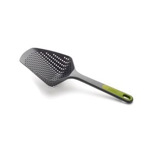 Joseph Joseph Scoop Plus Colander - Grey with Green Handle