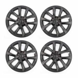 Tesla Model 3 Wheel Protector Cover Caps 18 Inch Rim Hubcap Hub Cap Plaid Arachnid Black