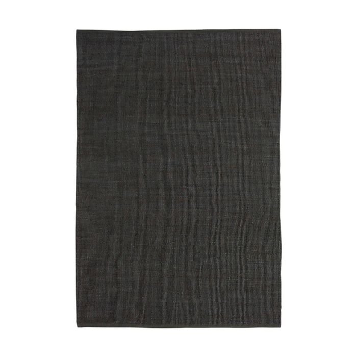 Colorscope jute contemporary indoor rug weaved charcoal 160x230cm