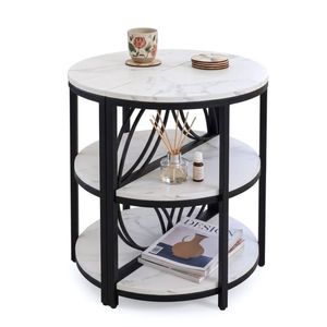 Artiss Set of 2 End Table 3 Tier Coffee Table