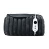 Dreamaker Cirra Chunky Embossed Fleece Heated Throw Charcoal 130x160cm | Overheat Protection & Washable