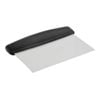 Vogue Scottish Dough Scraper Rigid Metal Blade Plastic Handle 102x150mm Stainless Steel Commercial Kitchen Baking Tool