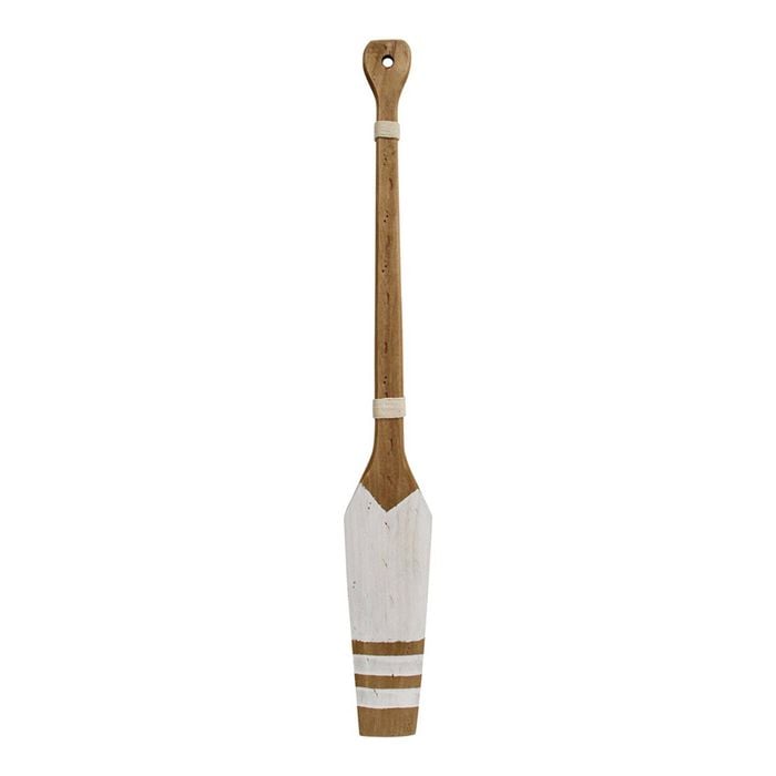 LVD Decorative 90cm Timber Paddling Oar - Rustic Triple Stripe