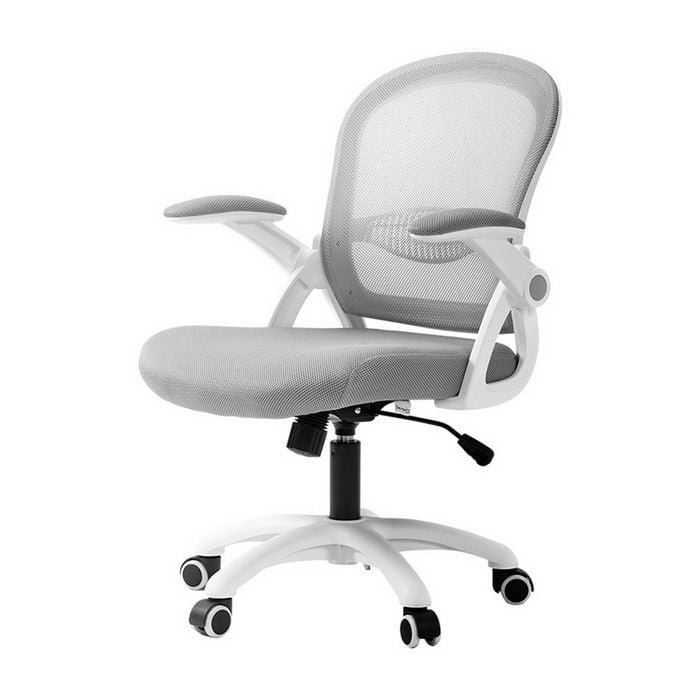 Artiss Mesh Office Chair Mid Back Grey