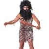 Prehistoric Mens Leopard Print Caveman Costume - Standard