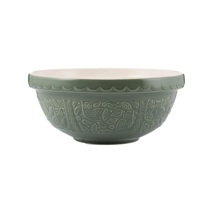 Mason Cash In The Forest Mixing Bowl 26cm - 2.7L Owl Dark Green