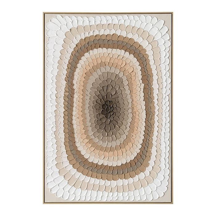 Urban Style Brushmarks Oil Painting Textured Ochre Strokes
