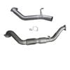 Ignite Exhausts Turbo Back For Toyota Landcruiser 79 Series V8 S/cab 3" Cat & Side Exit Raw Aluminised Steel