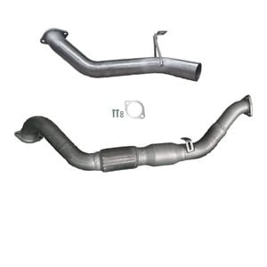 Ignite Exhausts Turbo Back For Toyota Landcruiser 79 Series V8 S/cab 3" Cat & Side Exit Raw Aluminised Steel