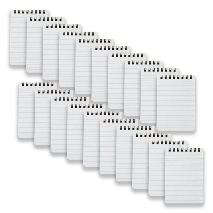 20x Spirax P560 Pp Notebook/note Pad 112x77 5mm Ruled 96-pages Stationery Black