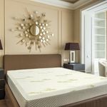 8cm Memory Foam Mattress Topper with Bamboo Cover - Double