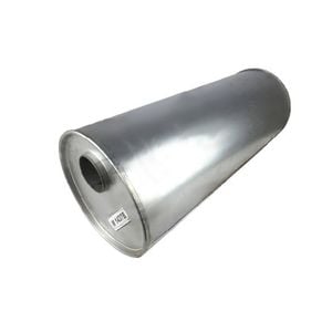 Redback 2" Performance Muffler Offset/offset - 8" Round, 20" Long, Aluminised Steel