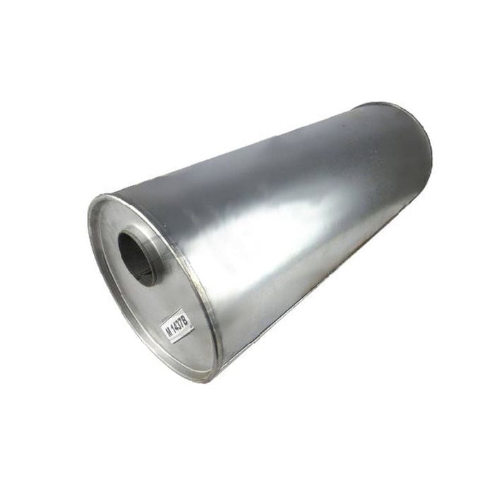 Redback 2" Performance Muffler Offset/offset - 8" Round, 20" Long, Aluminised Steel