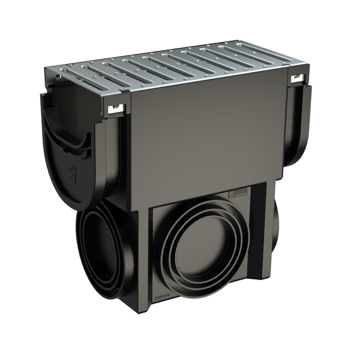 Everhard EasyDRAIN Compact Galvanised Grate And Slim Pit
