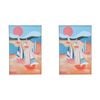 2PK LVD Framed Canvas Island Hopping Home Decor 40x60cm