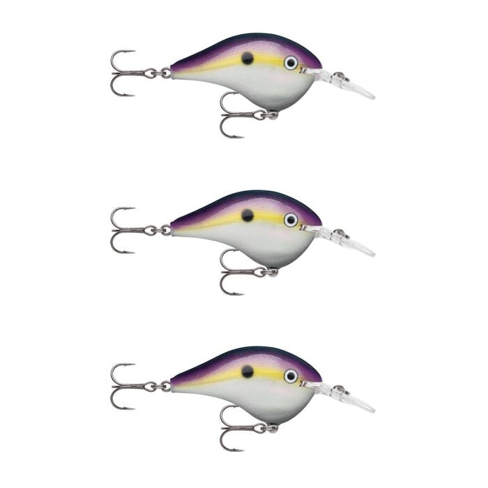 3x Rapala Dives to 8ft 5cm Crankbait Fishing Lures - Big Shad
