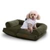 Charlie's Corduroy Dog Sofa Bed Green - Medium