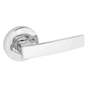 Gainsborough Bright Chrome G2 Series Round Rosettes Angular Privacy Leverset - Bright Chrome