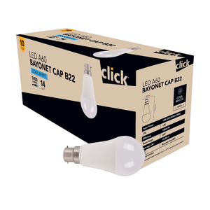 Click A60 BC LED 1400lm Cool White 14W Globe - 10 Pack