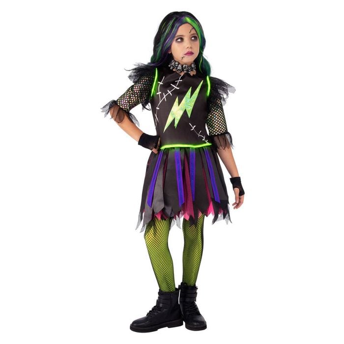Rubies Frankie Girl Light Up Dress Up Kids/Girls Halloween Party Costume Size L