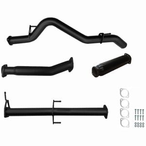 Ignite Exhausts Dpf Back For Mitsubishi Mr Triton 2.4l 3" With Hotdog Black Aluminised Steel