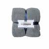 Soft Woollen Feel Throw Rug/blanket 127 X 178 Cm Grey