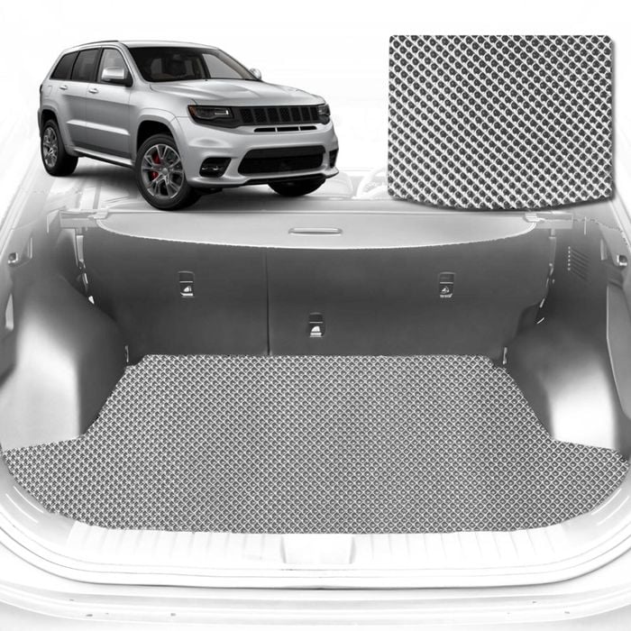 6D Diamond Car Boot Mat for Jeep Grand Cherokee (WK)2011-2021-Cargo Mat-Grey-Outback GT