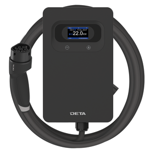Deta 7/22kW Wall Mount Grid Smart EV Charger With 5m Cable