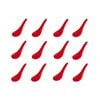 Chinese Soup Spoons Red Melamine - Set of 12