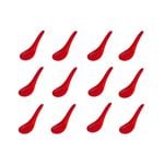 Chinese Soup Spoons Red Melamine - Set of 12