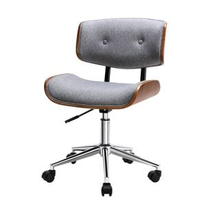 Artiss Office Chair Computer Desk Chairs Fabric Seat Grey