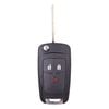Key Zone Remote Flip Car Key Housing/Shell to suit Holden Barina Spark- DW04 Blade - 3 Button