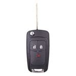 Key Zone Remote Flip Car Key Housing/Shell to suit Holden Barina Spark- DW04 Blade - 3 Button