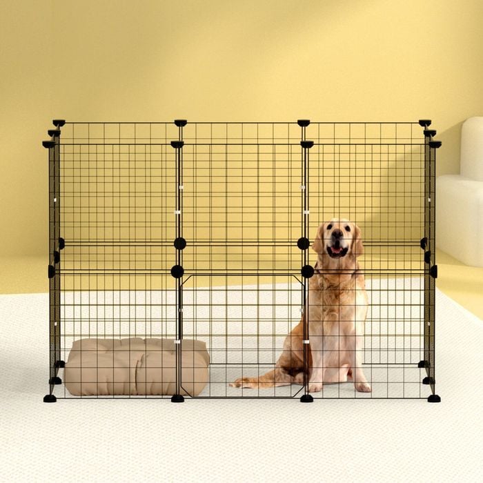Pet Dog Playpen Enclosure Cage 20 Panel Puppy Fence Play Pen