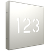 ProtectorAl 280mm x 280mm Surfmist Aluminium Cut Through Custom House Box Sign