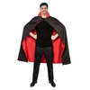 Adult Vampire Collared Cape Halloween Long Cloak Coat Party Costume in Red/Black