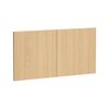 Kaboodle 1000mm Oak Latte Modern Fridge Cabinet Doors - 2 Pack