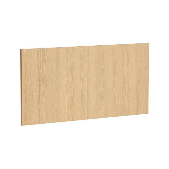Kaboodle 1000mm Oak Latte Modern Fridge Cabinet Doors - 2 Pack