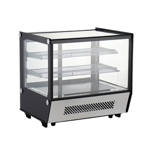Exquisite Counter Top Square Cake Display Refrigerators 120 Litre