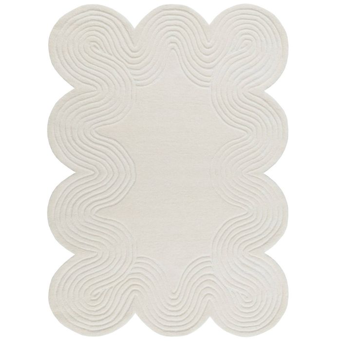 Handmade Novelty Wool Rug-6429-Ivory-110x160cm
