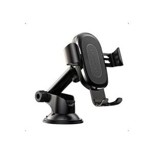 Baseus Wireless Qi Charger Phone Holder – Gravity Dashboard Mount, Adjustable Arm